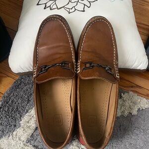 FootJoy Men’s Tan Leather Horse Bit Club House Slip On Loafers Size 10